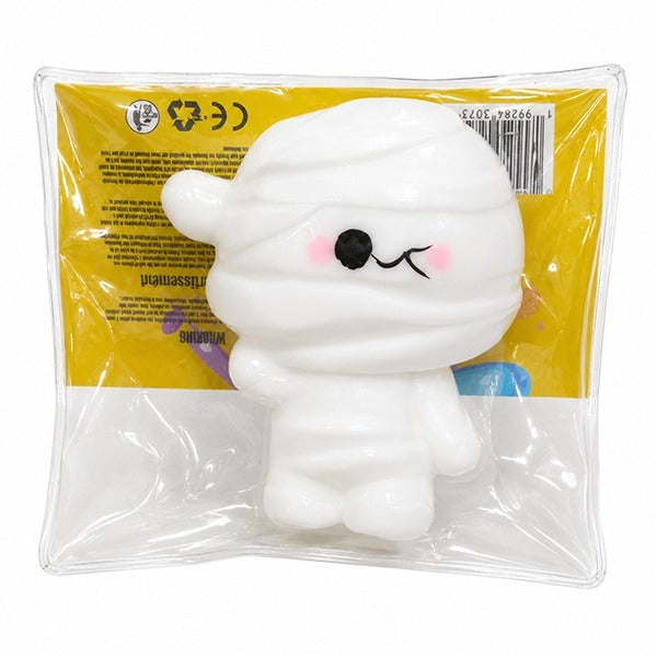 Halloween Mummy White Squishy Toy, Medium - 60g