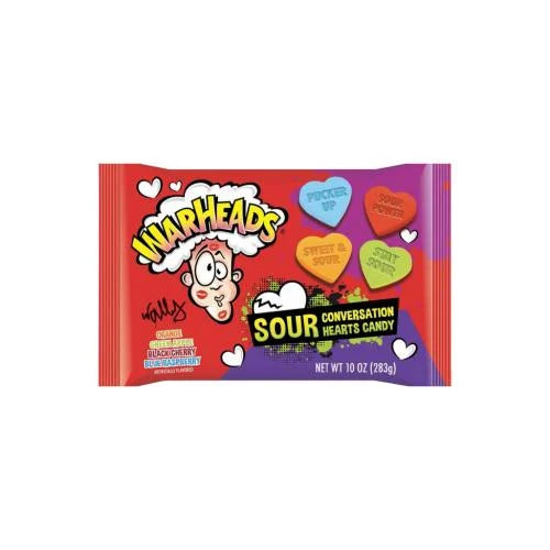 Valentine - Warheads Dextrose Conversations Hearts- 283g
