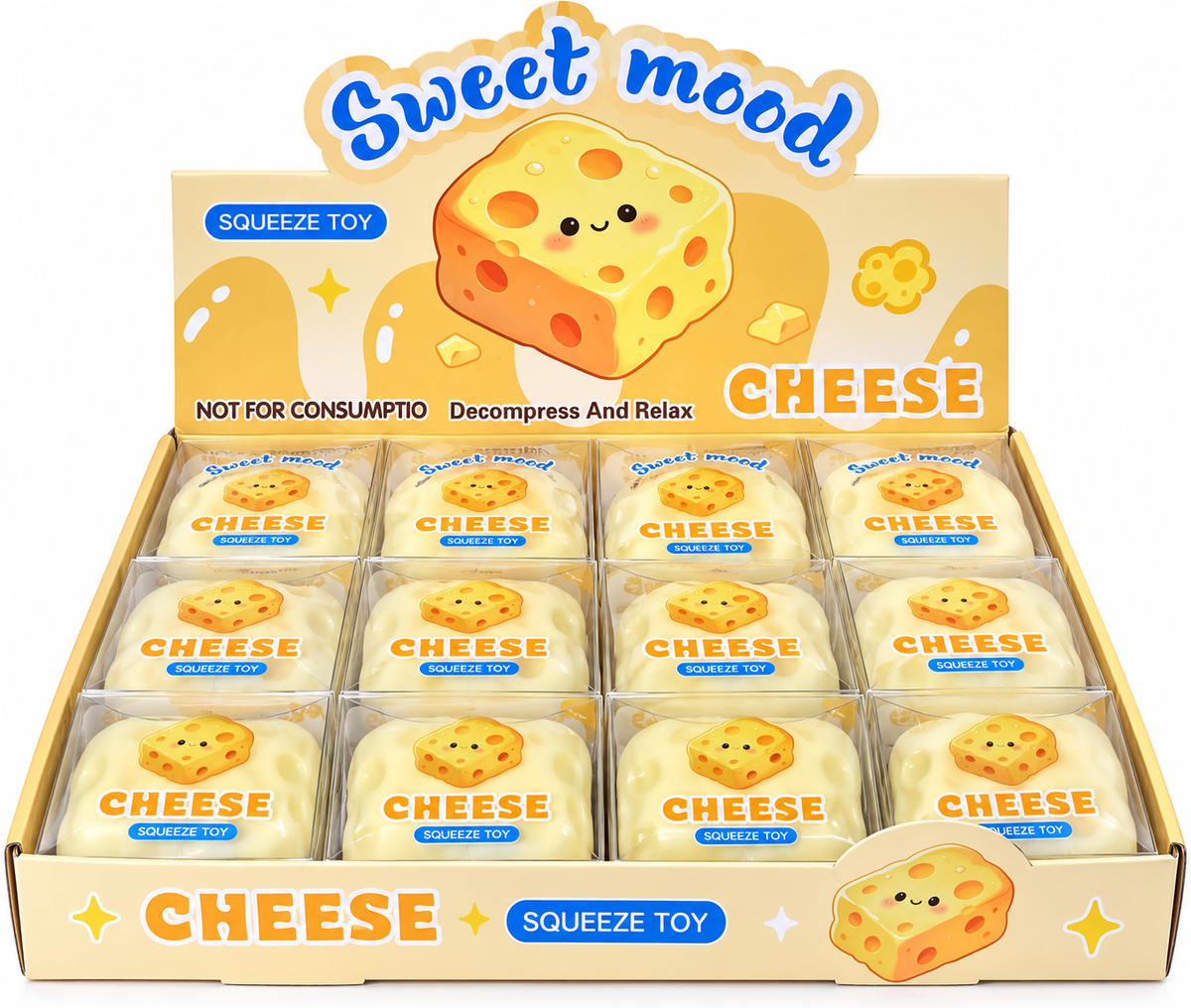Sweet Mood Cheese Squishy Toy
