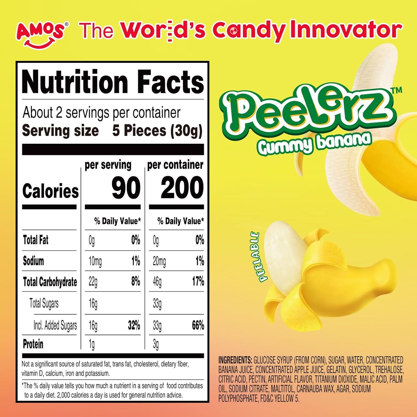 Amos Peelerz Banana - 170g