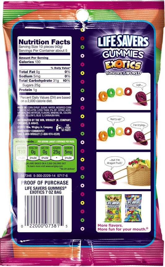 Lifesavers Gummies Exotics - 198g
