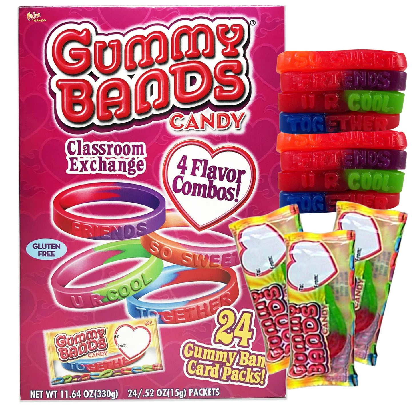 Valentine - Gummy Bands Card Kit - 270g