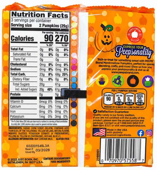 Peeps Marshmallow Pumpkins