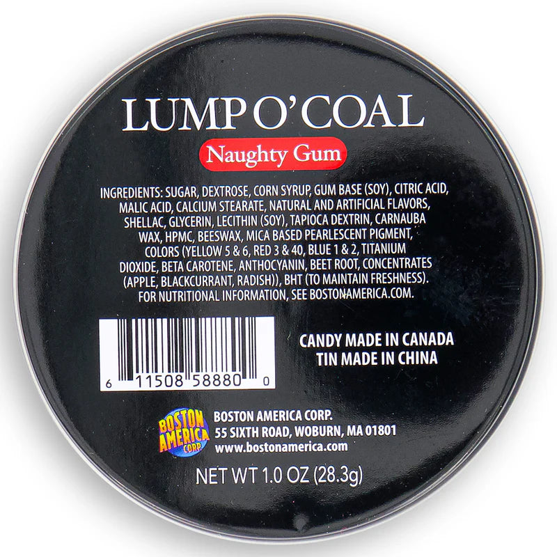 Lump of Coal Gum - Christmas - 28.3g
