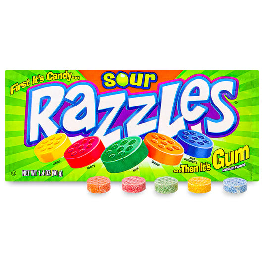 Razzles-Sour Gum - 40g