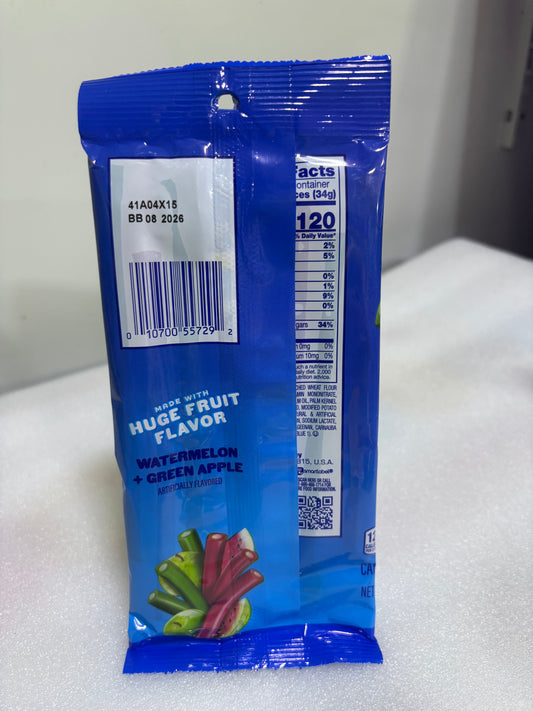 Jolly Rancher Ropes Watermelon & Green Apple- 170g