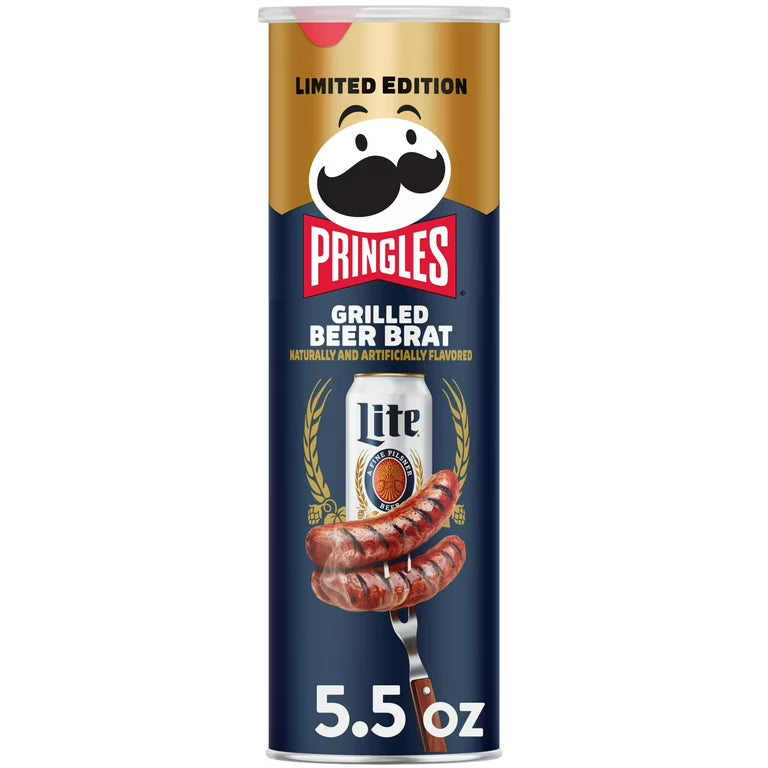 Pringles Grilled Beer Brat Miller Light Limited Edition - 158g