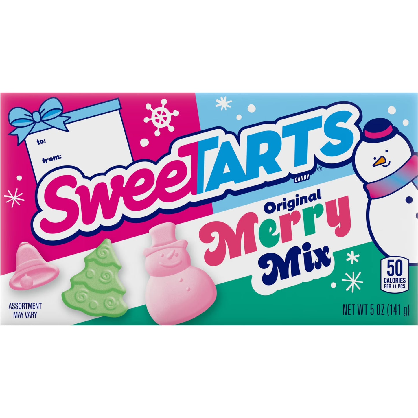 Sweetarts Merry Mix Holiday Candies - Christmas - 5oz