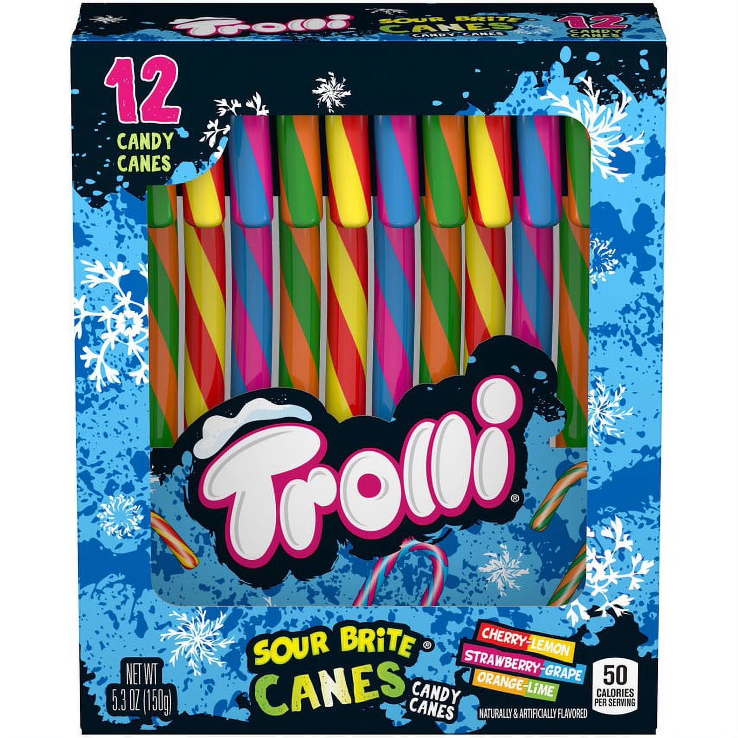 Trolli Sour Brite Candy Canes - Christmas - 150g