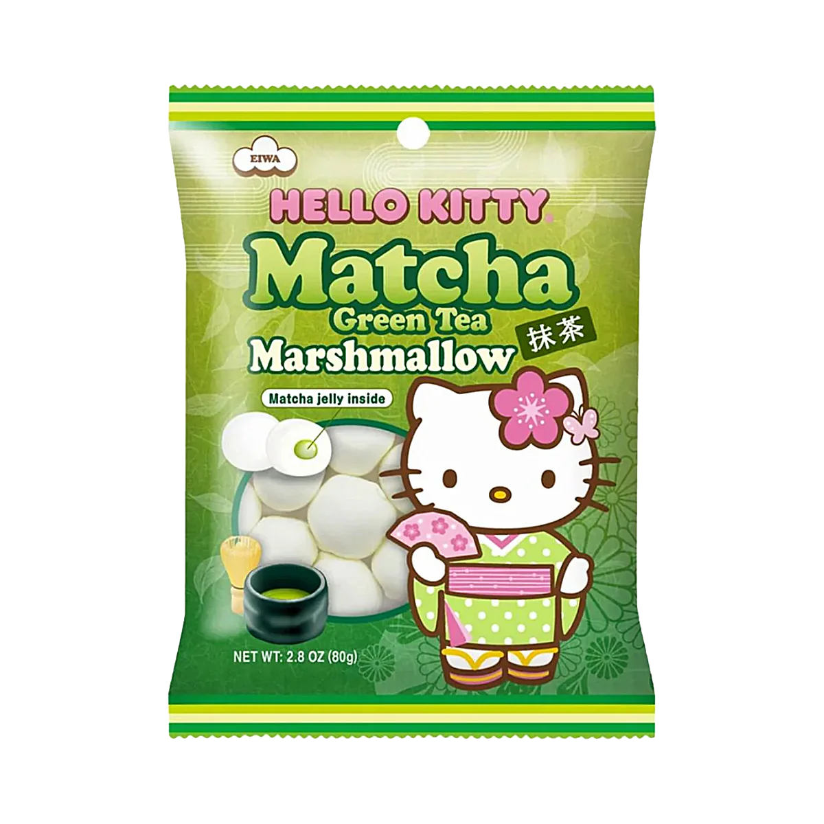 Hello Kitty Matcha Green Tea Marshmallows - 70g