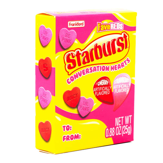 Starburst Conversation Hearts- 0 .88oz