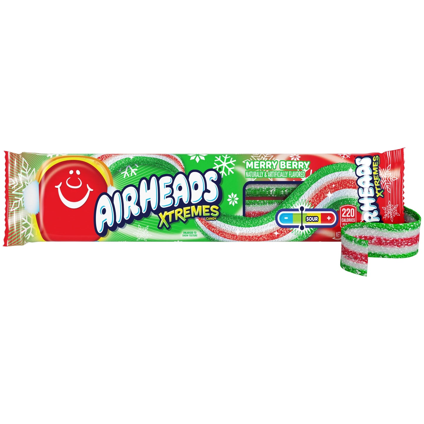 Airheads Xmas Xtremem Belts Merry Berry - Christmas - 57g