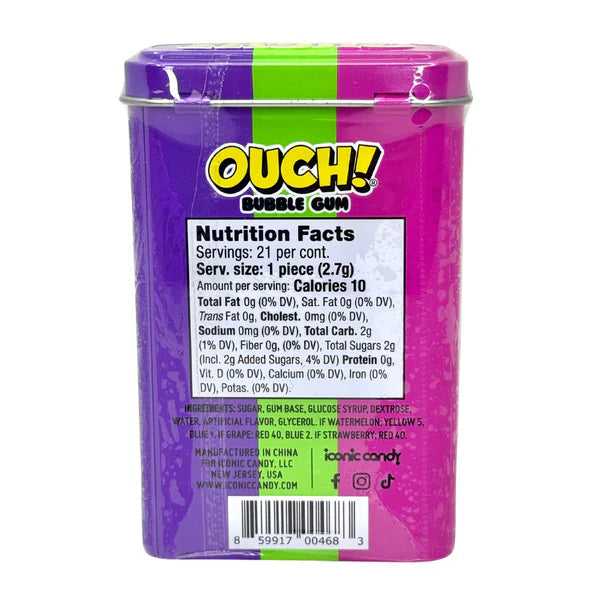 Ouch Bubble Gum - 57.6g