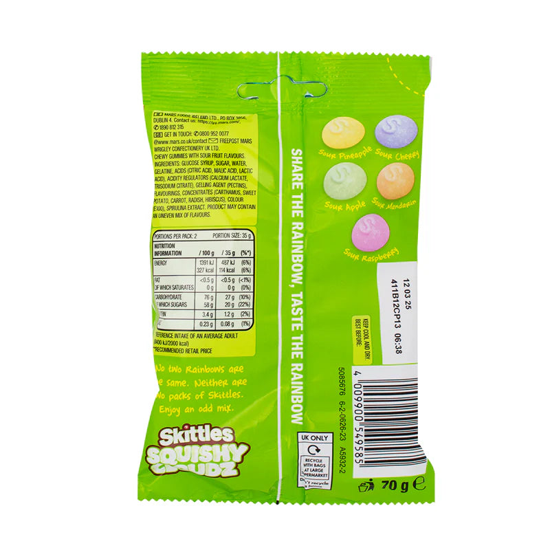 Skittles Squishy Cloudz fruits- 43g