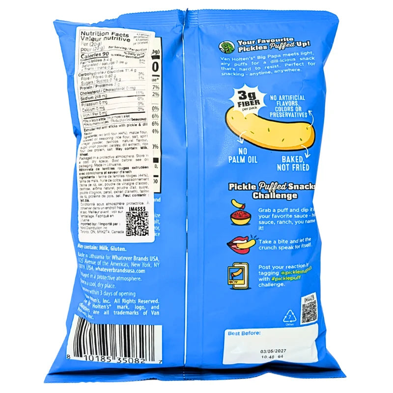 Van Holten's Pickle Puffed Big Papa - 90g