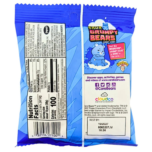 Warheads Sour Grumpy Bears - 3.5oz
