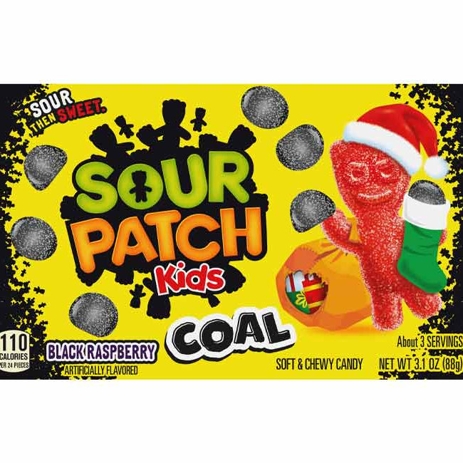 Sour Patch Lump of Coal Theatre Box - Christmas - 3oz
