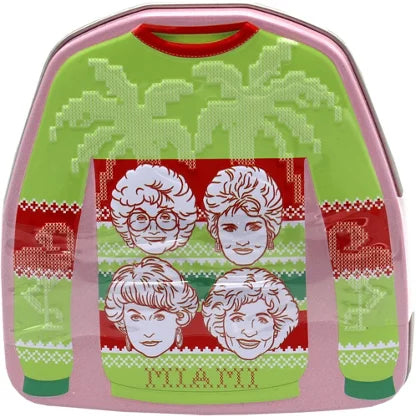 Boston America Golden Girls Holiday Palm Sweater Tin -Christmas - 34g