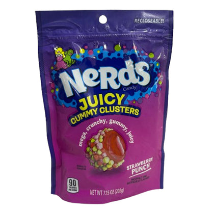 Nerds Juicy Gummy Clusters Strawberry Punch- 202g