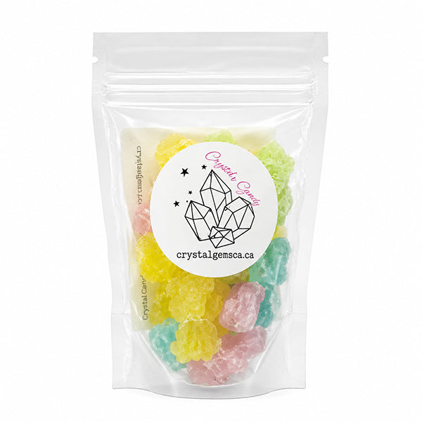 Silky Gems Crystal Candy Rainbow Gummy Bears-52g