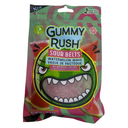 Gummy Rush Watermelon Wave Sour Belts (Halal) - 96g