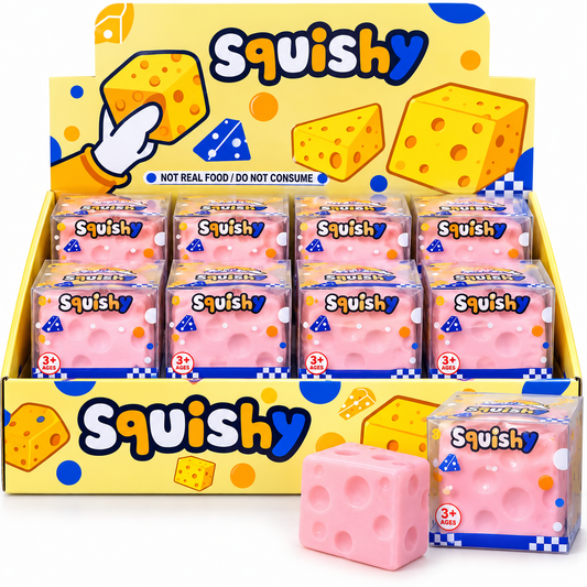 Cheese Block Squishy Toy
