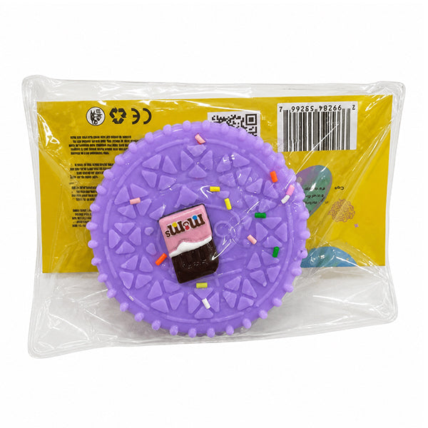 Oreo Squishy Toy  with Charm,Medium,Purple - 60g