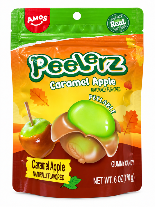 Amos Halloween Peelerz Caramel Apple - 6oz