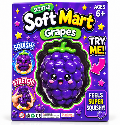 Soft Mart Scented Grapes Jumbo Squishy