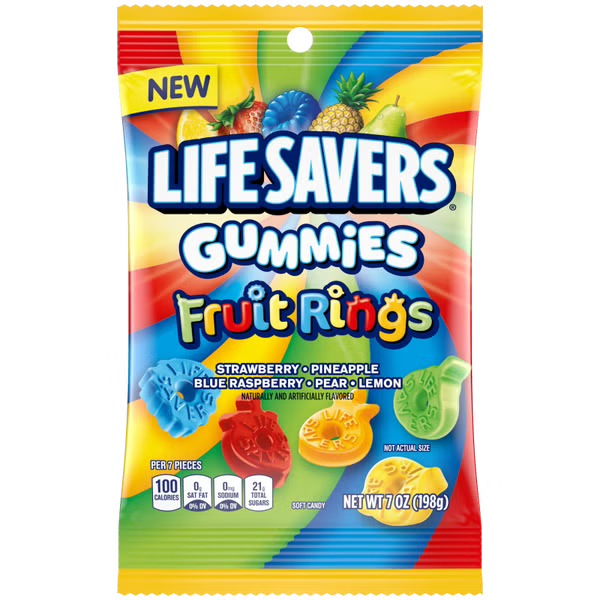 Lifesavers Gummies Fruit Rings -198g