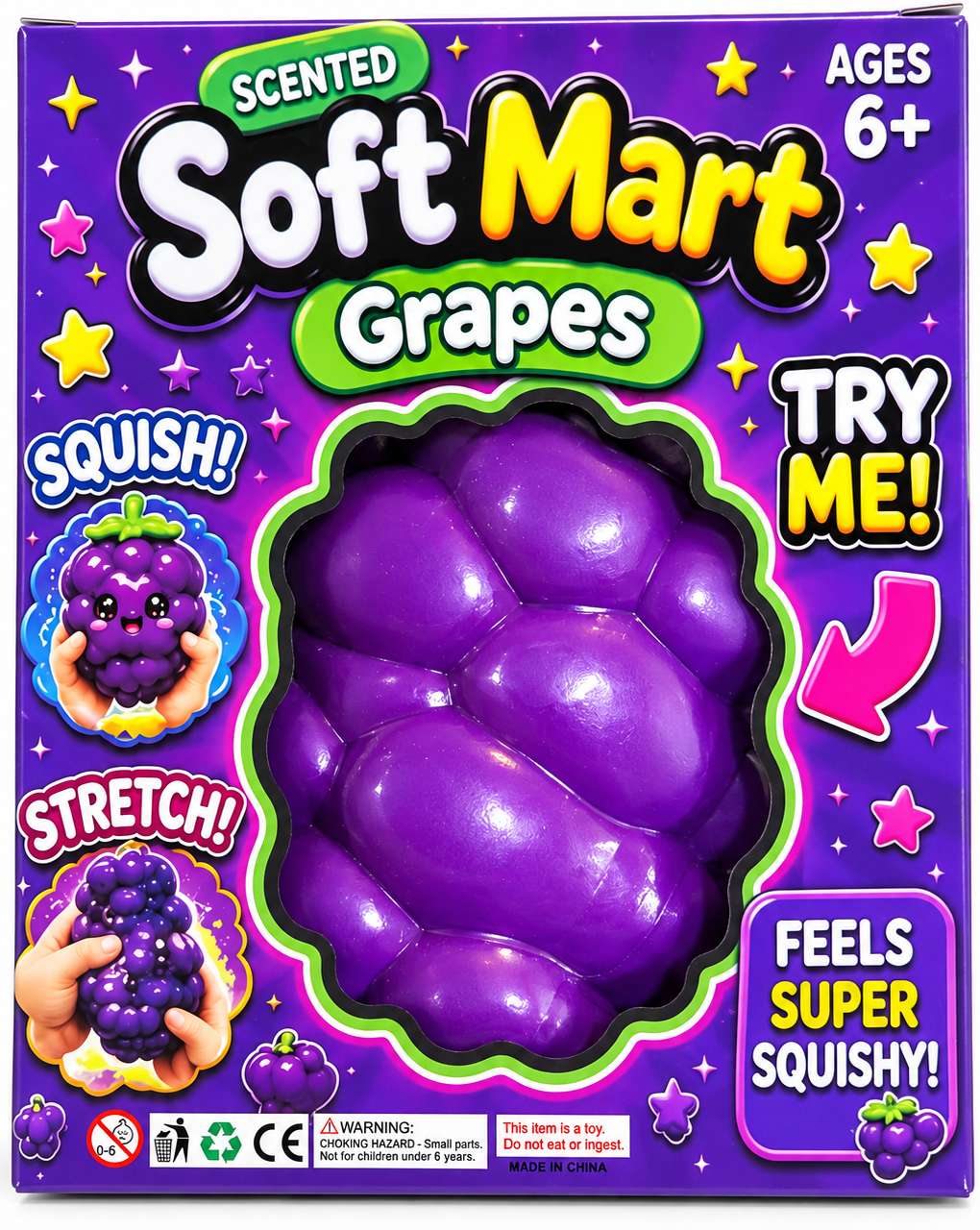 Soft Mart Scented Grapes Jumbo Squishy