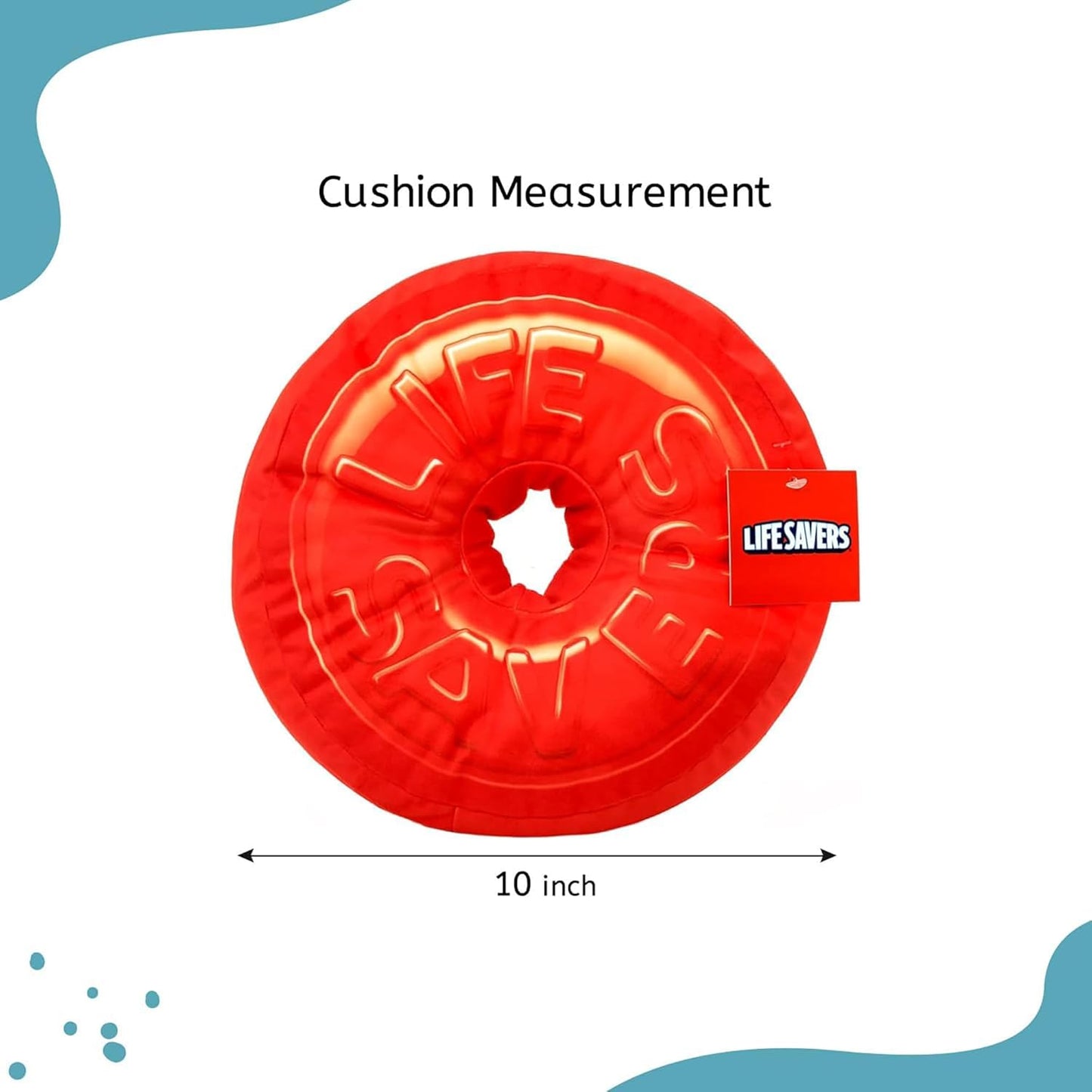 Lifesavers Round Pillow - Red - 5oz