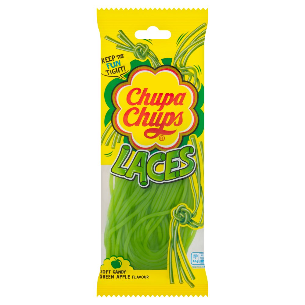 Chupa Chups Laces Green Apple-90g