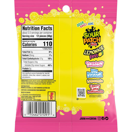 Sour Patch Kids Pink Lemonade - 102g