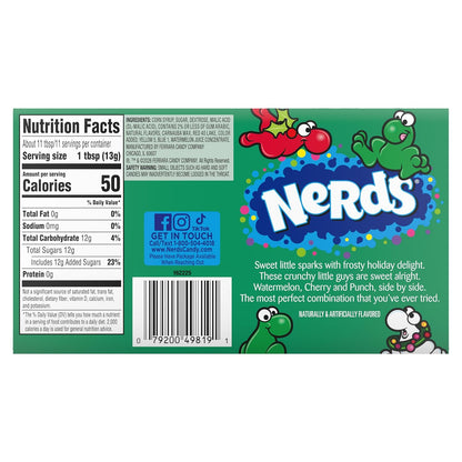 Nerds Frosty Theatre Box - Christmas - 5oz