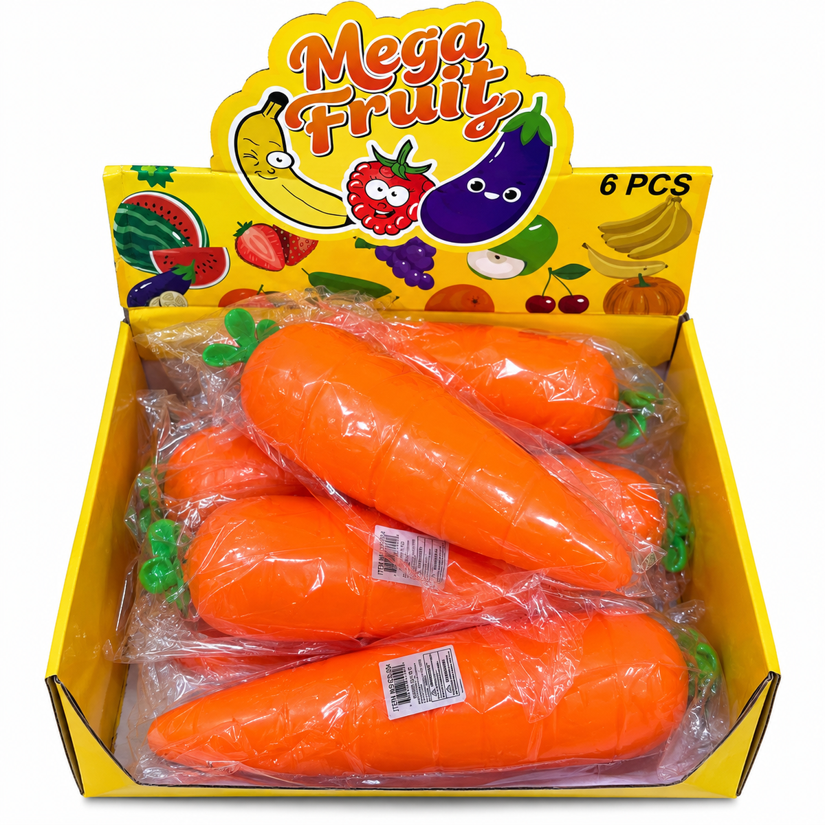 Mega Fruit Carrot Squishy