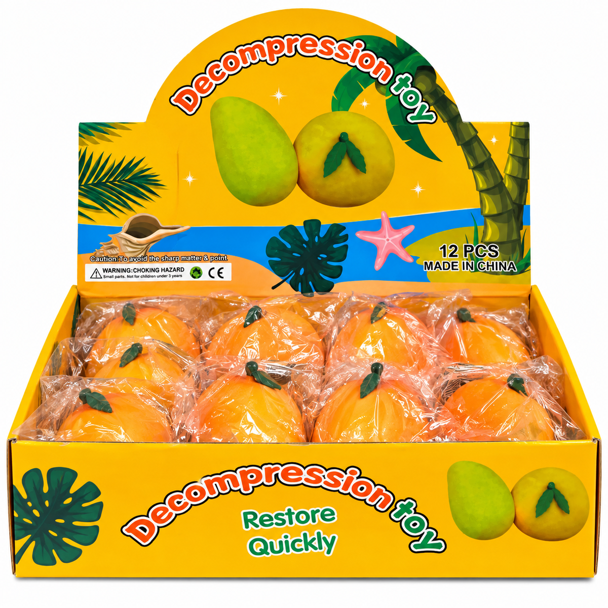 Orange Fruit Decompression Squishy