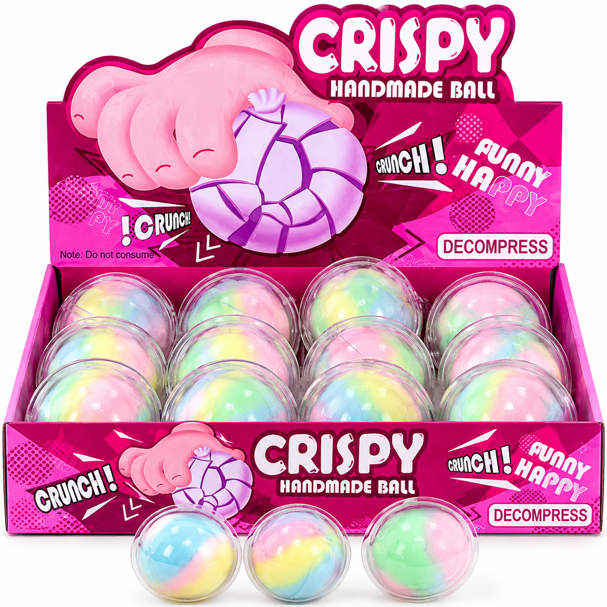 Crispy Rainbow Handmade Squishy Ball