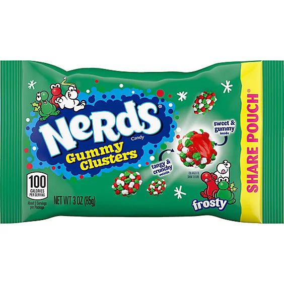Nerds Holiday Frosty Gummy Clusters - Christmas - 8oz