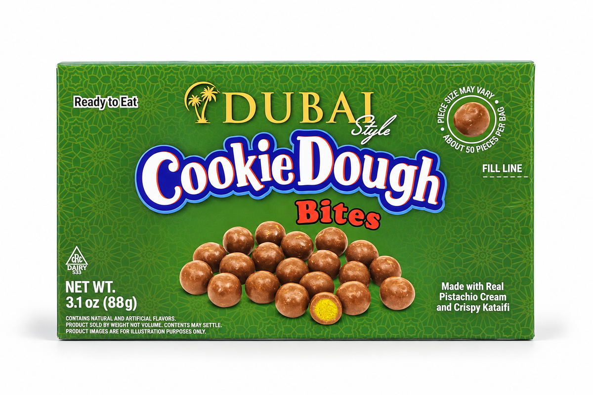 Dubai Style Cookie Dough Bites Theatre Box - 3.1oz
