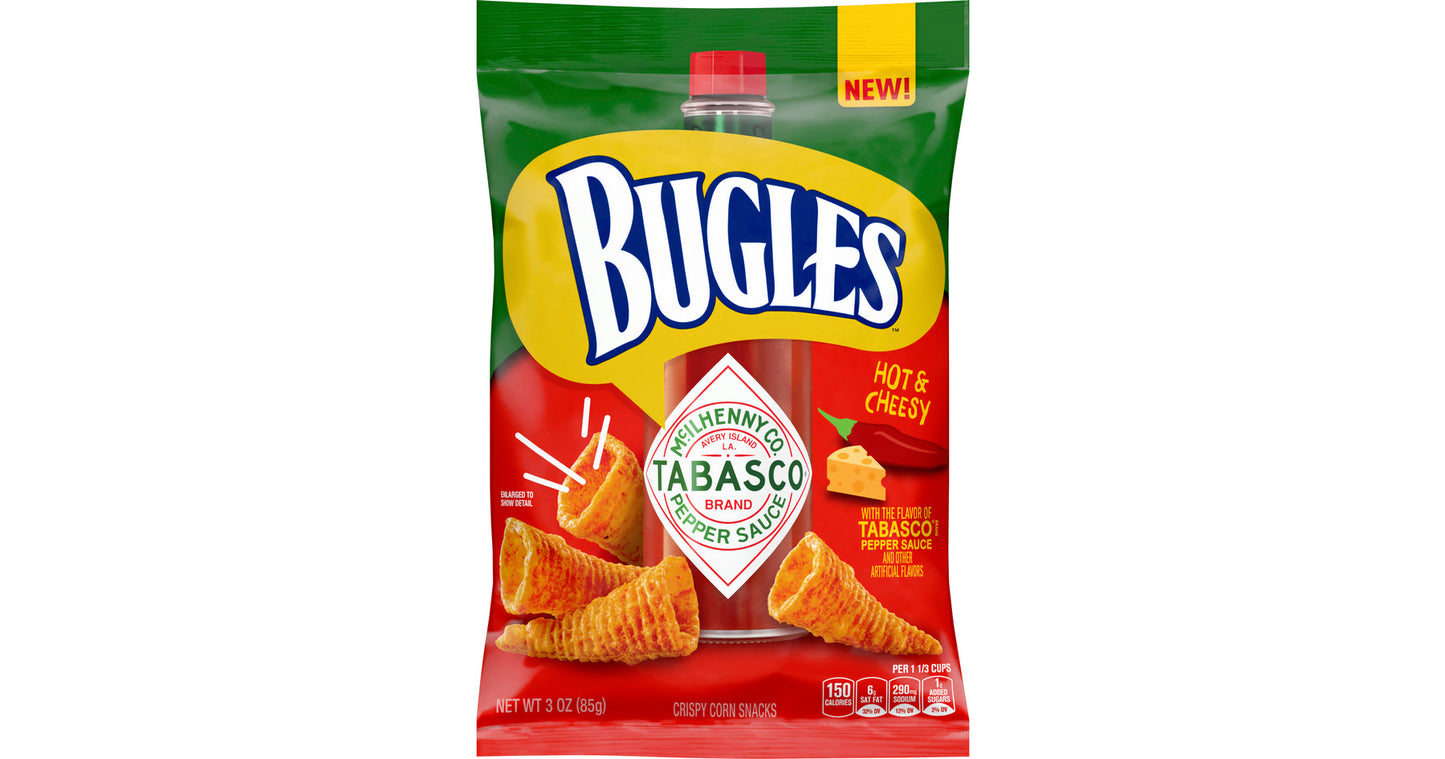 Bugles Tabasco Crispy Corn Snacks - 85g