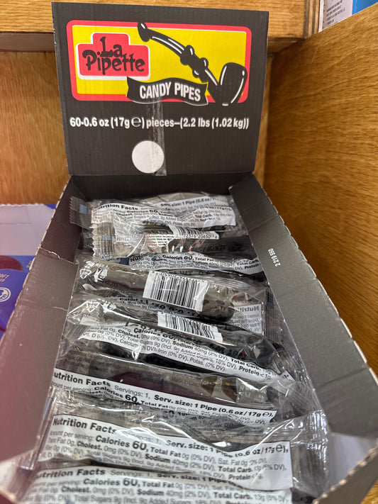 La Pipette Licorice Candy Pipes -  17g