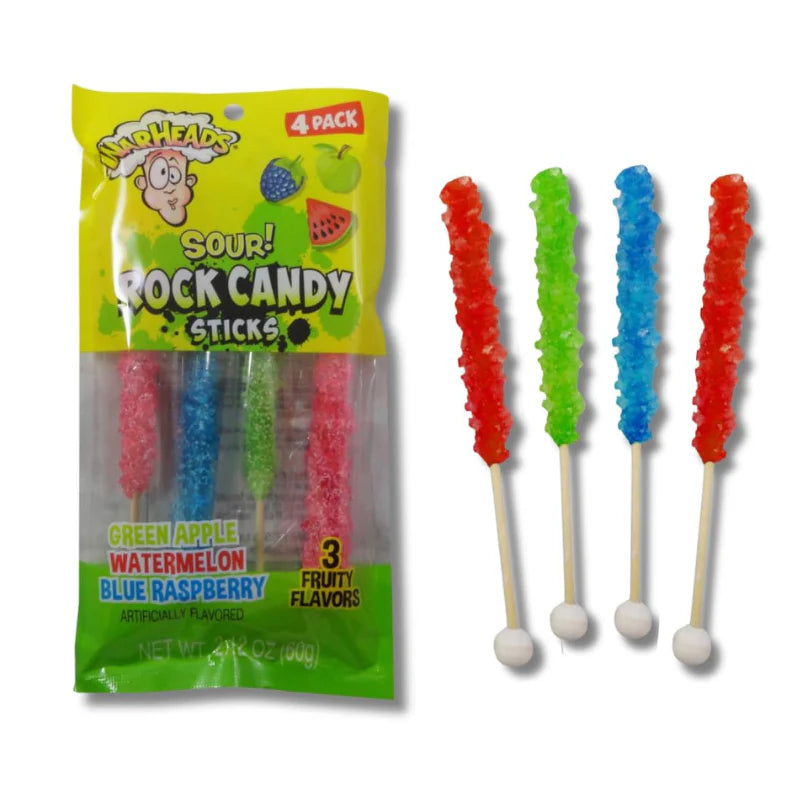 Warheads Sour Rock Candy Sticks Watermelon -30g