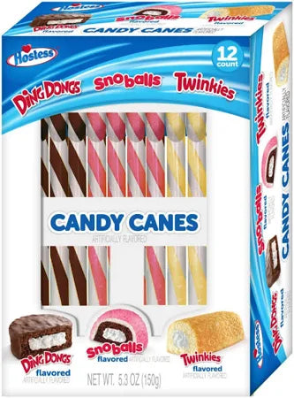 Hostess Assorted Candy Canes -Christmas - 150g