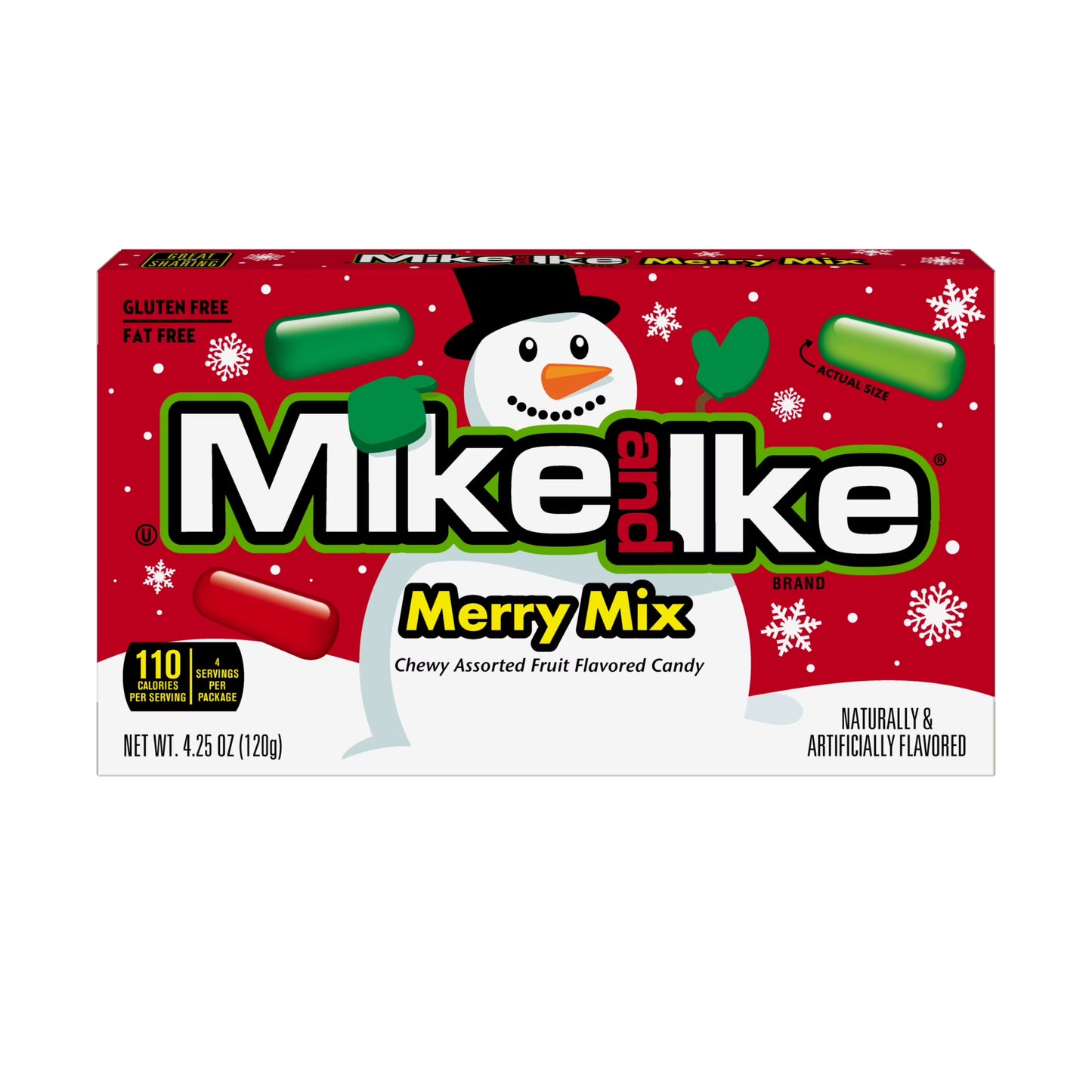 Mike And Ike Merry Mix - Christmas - 4.25oz