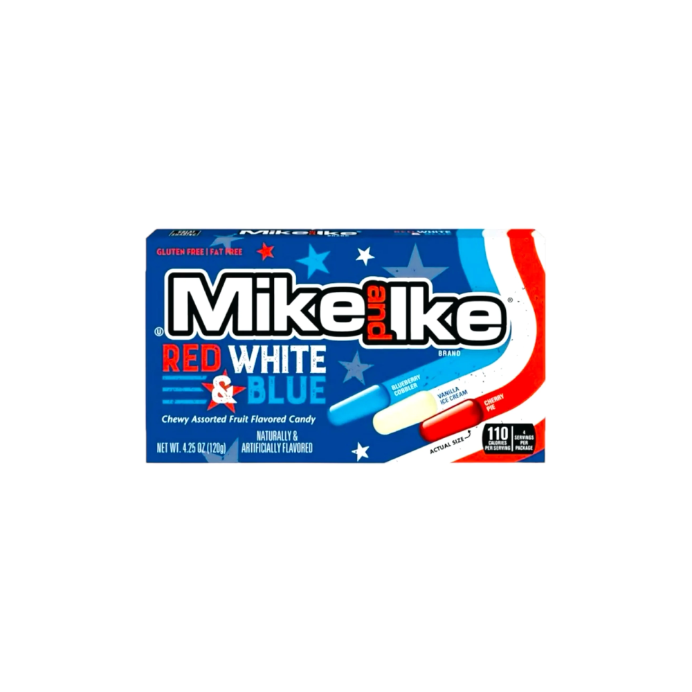 Mike and Ike Red White and Blue -120g