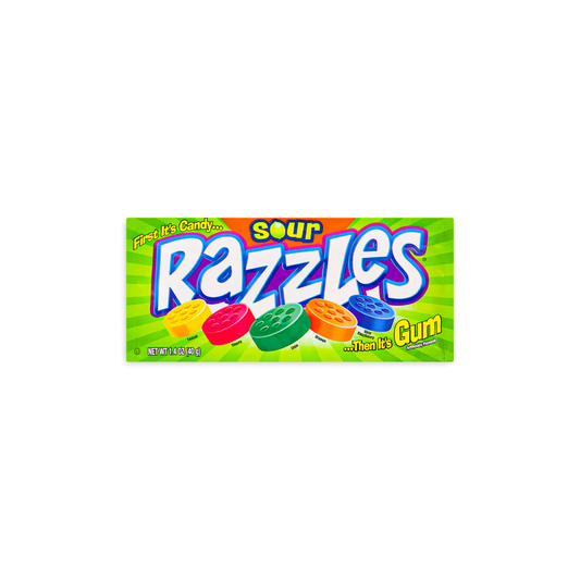 Razzles-Sour Gum - 40g