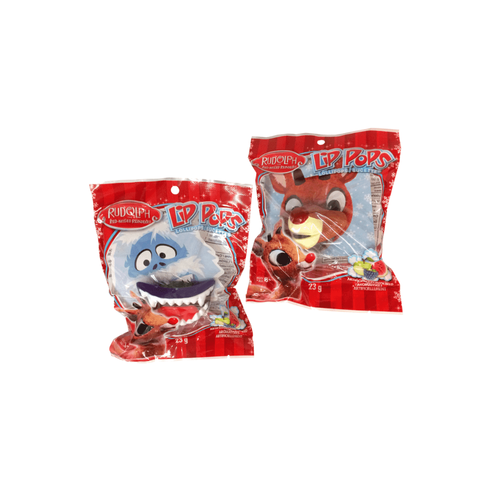 Flix Candy Rudolph Lip Pop Lollipops - Christmas -16g