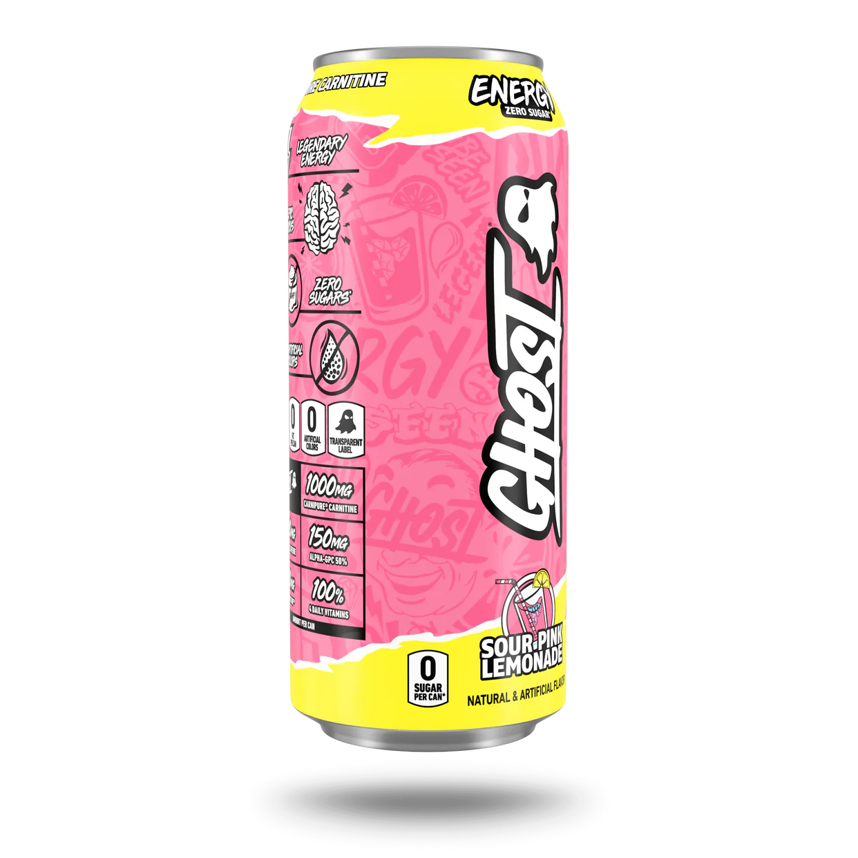 Ghost Energy Drinks, Pink Lemonade  - 473ml