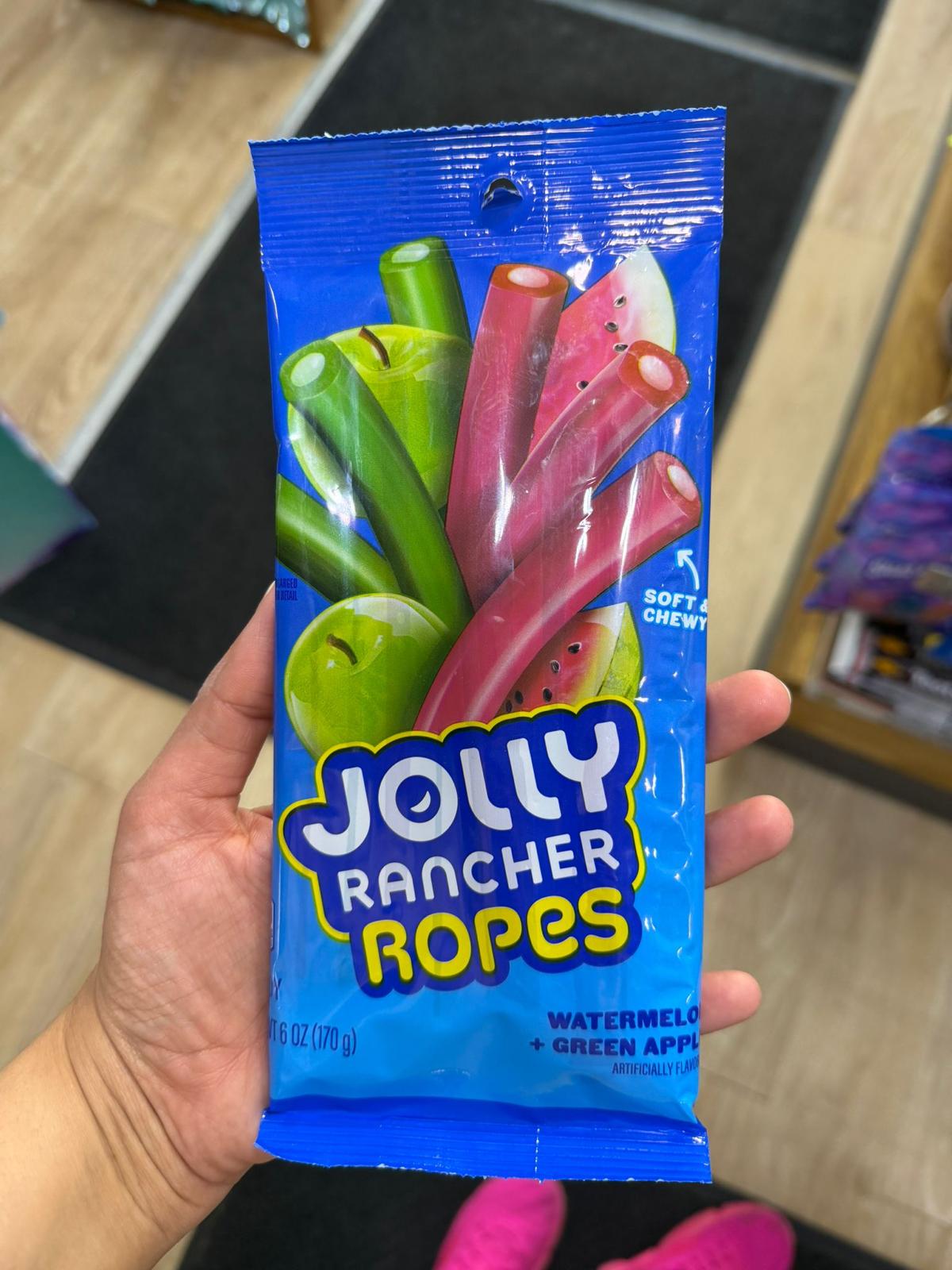 Jolly Rancher Ropes Watermelon & Green Apple- 170g